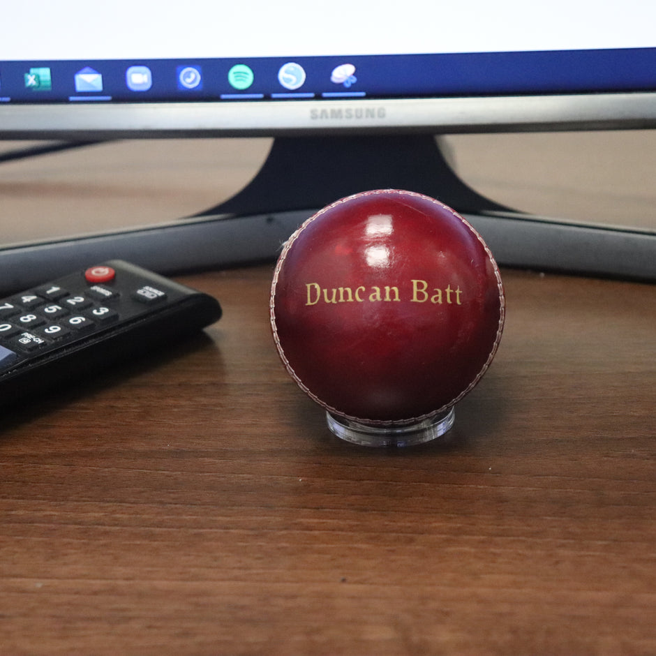 Personalised Vintage Leather Cricket Ball