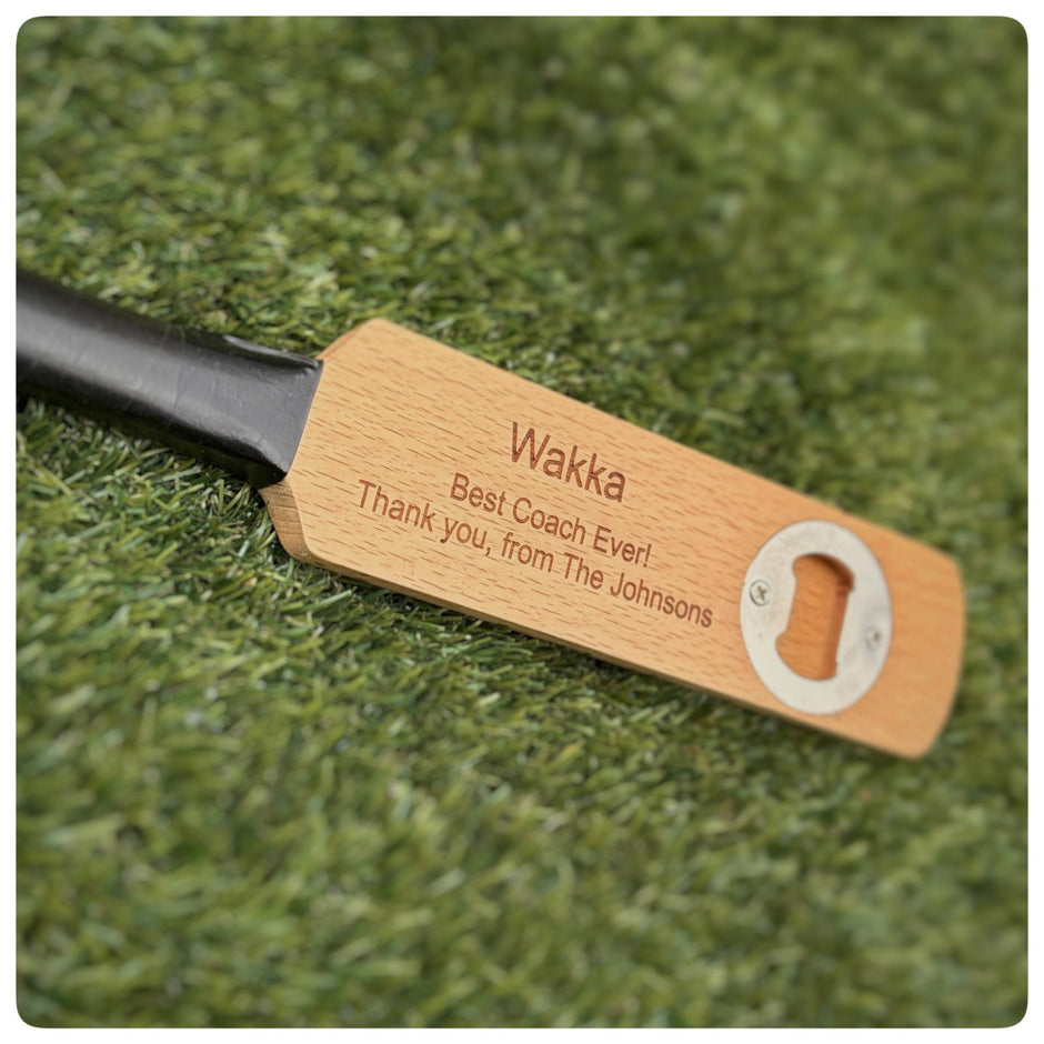 Personalised Mini Cricket Bat Bottle Opener