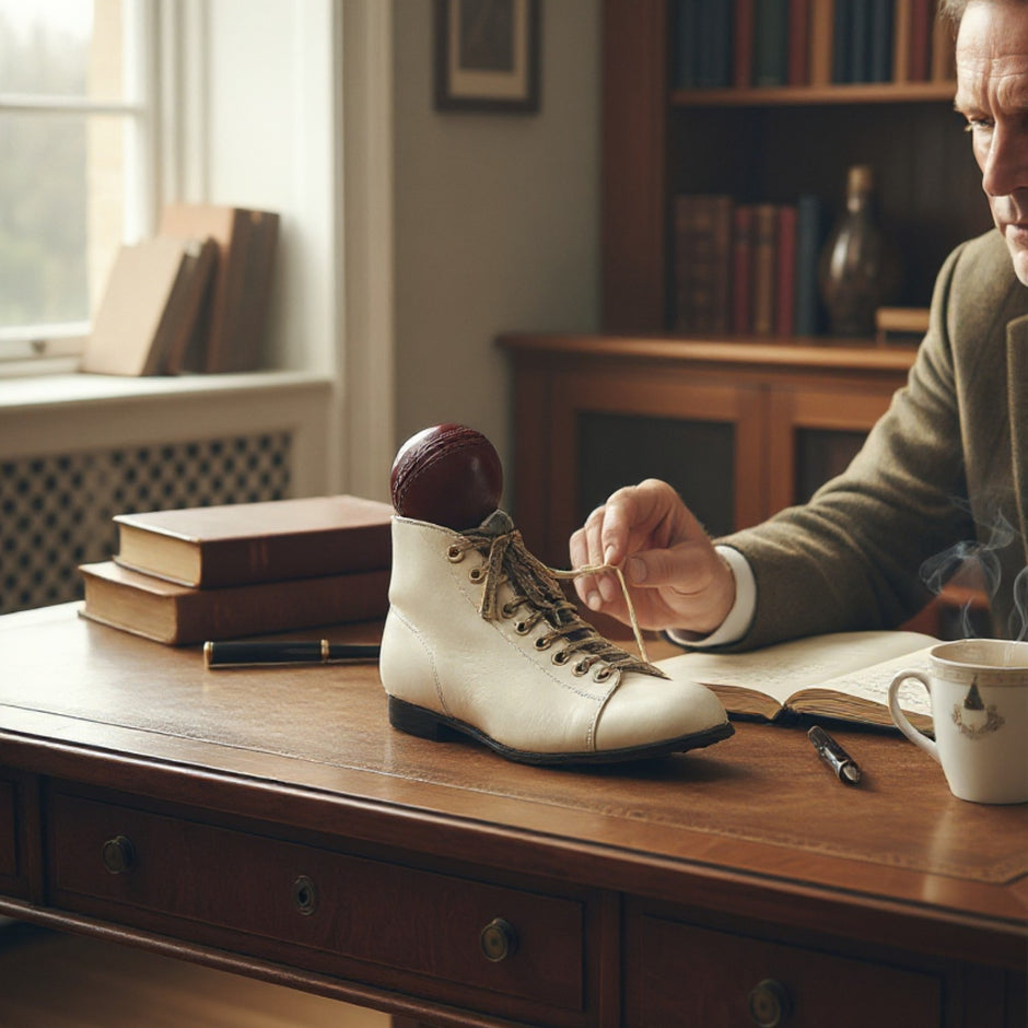 Antique Cricket Boot Ornament/Doorstop