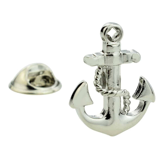Detailed Anchor Lapel Pin