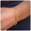 18ct Gold Plated Snaffle Bit Bracelet