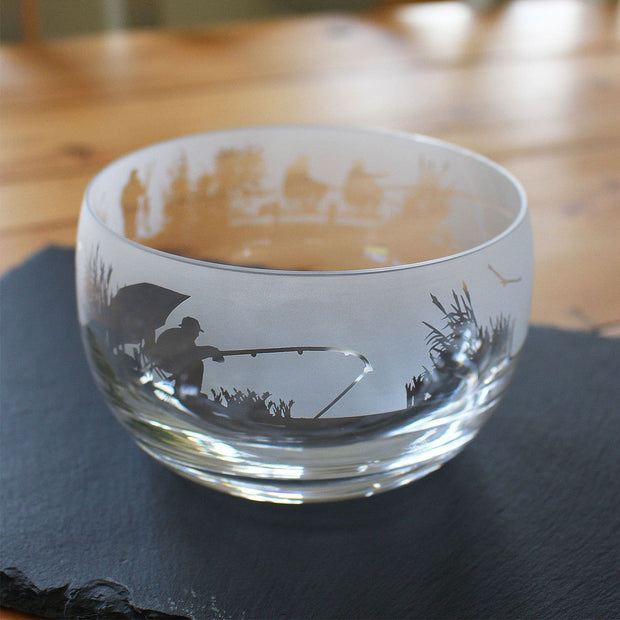 Fishing Themed Crystal Snack Bowl