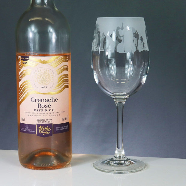 Golf Themed Wine Glass