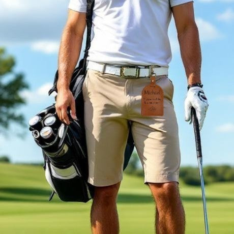 Personalised PU Leather Golf Tee Holder | Stylish, Eco-Friendly Gift for Golfers