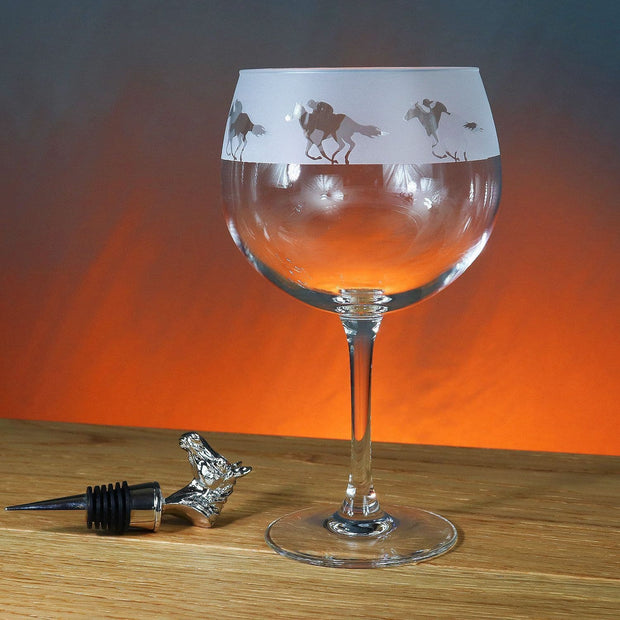 Horse Racing Themed Gin Balloon