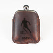 Personalised Buffalo Leather Sports Hipflask