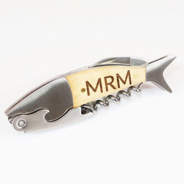 Personalised Fishing Corkscrew