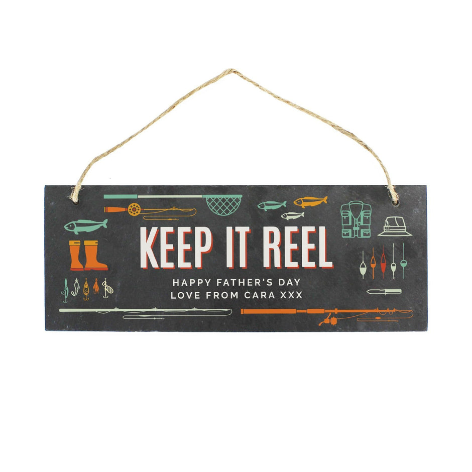 Personalised Fishing Slate Sign