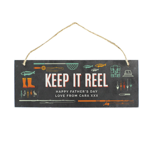 Personalised Fishing Slate Sign