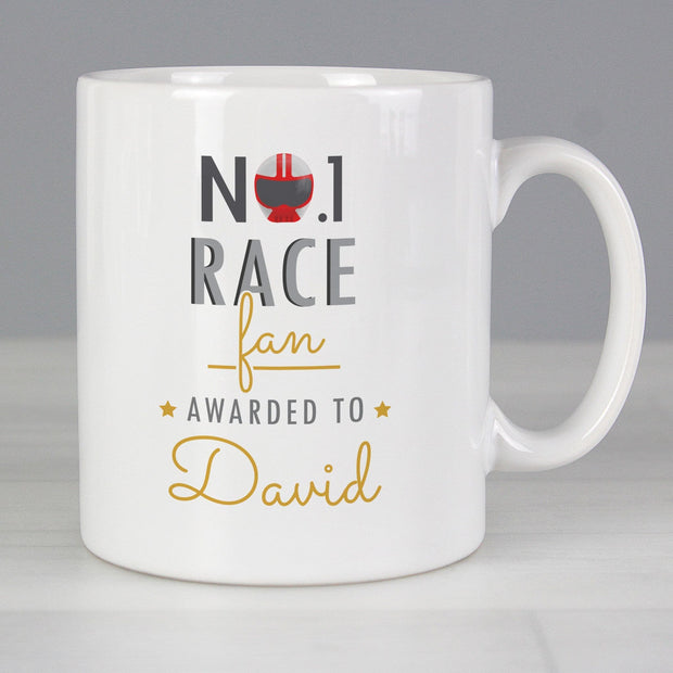 Personalised Number 1 Race Fan Mug
