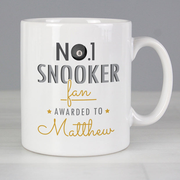 Personalised Number 1 Snooker Fan Mug