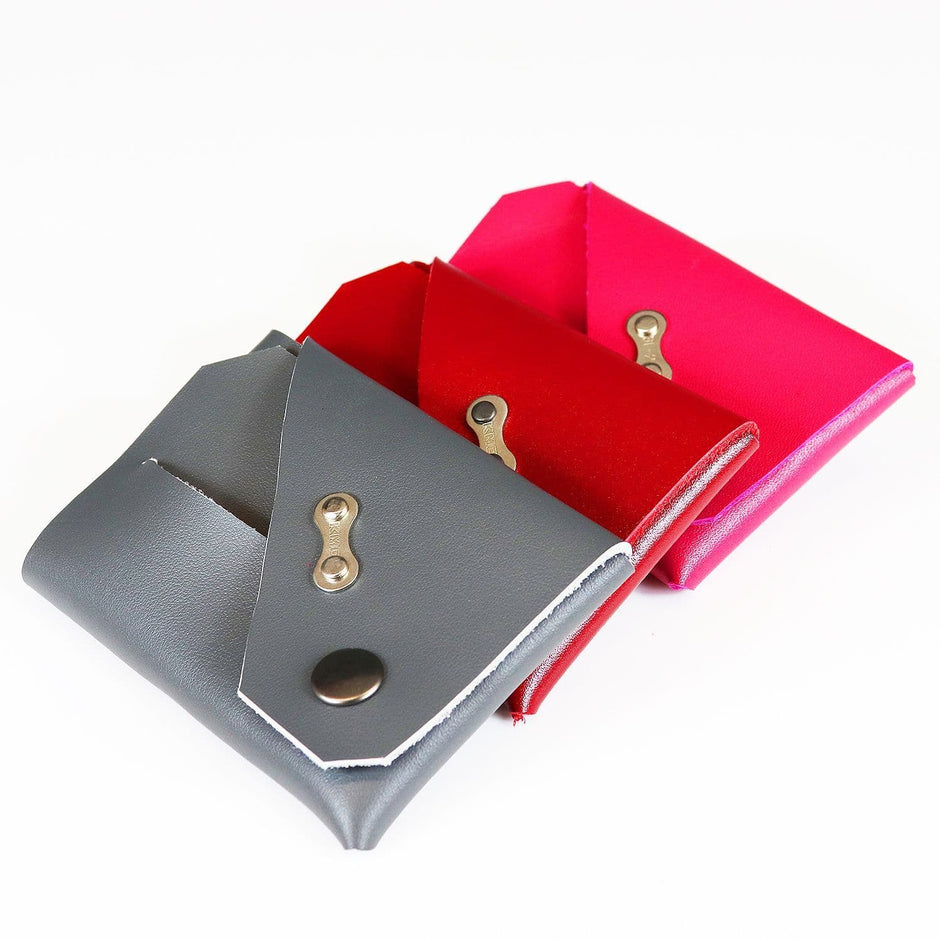Personalised Recycled Cycling Wallet Grey