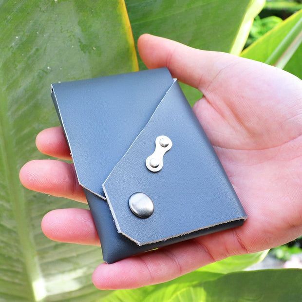 Personalised Recycled Cycling Wallet Grey