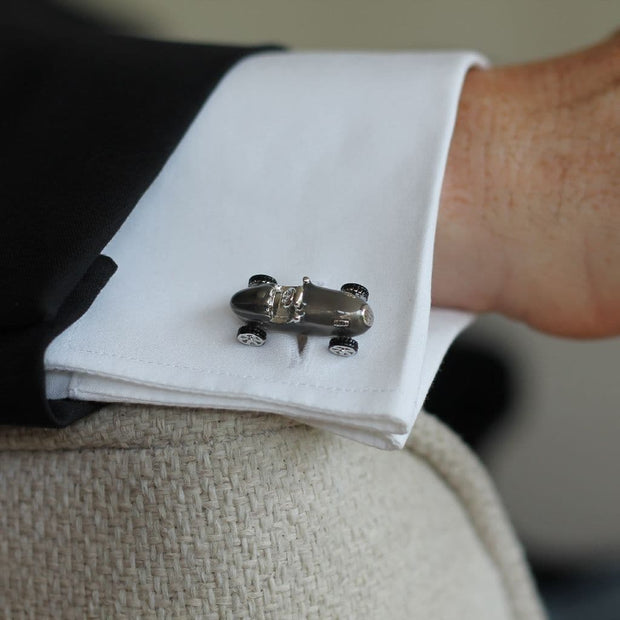 Personalised Retro F1 Motor Racing Cufflinks