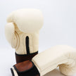 Personalised Vintage Cream Boxing Gloves