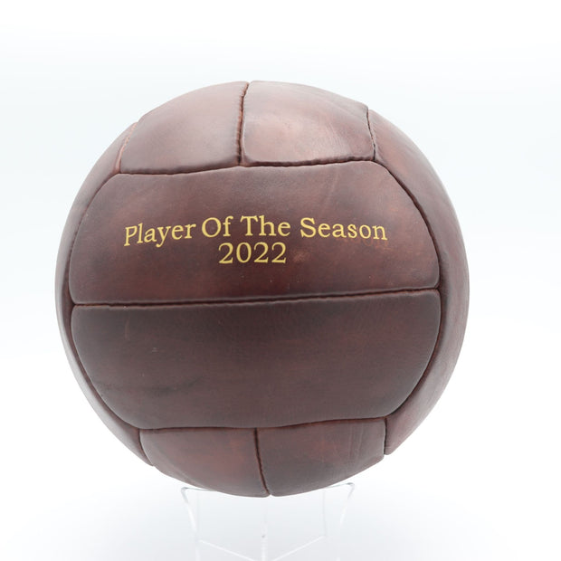 Personalised Vintage Leather Football