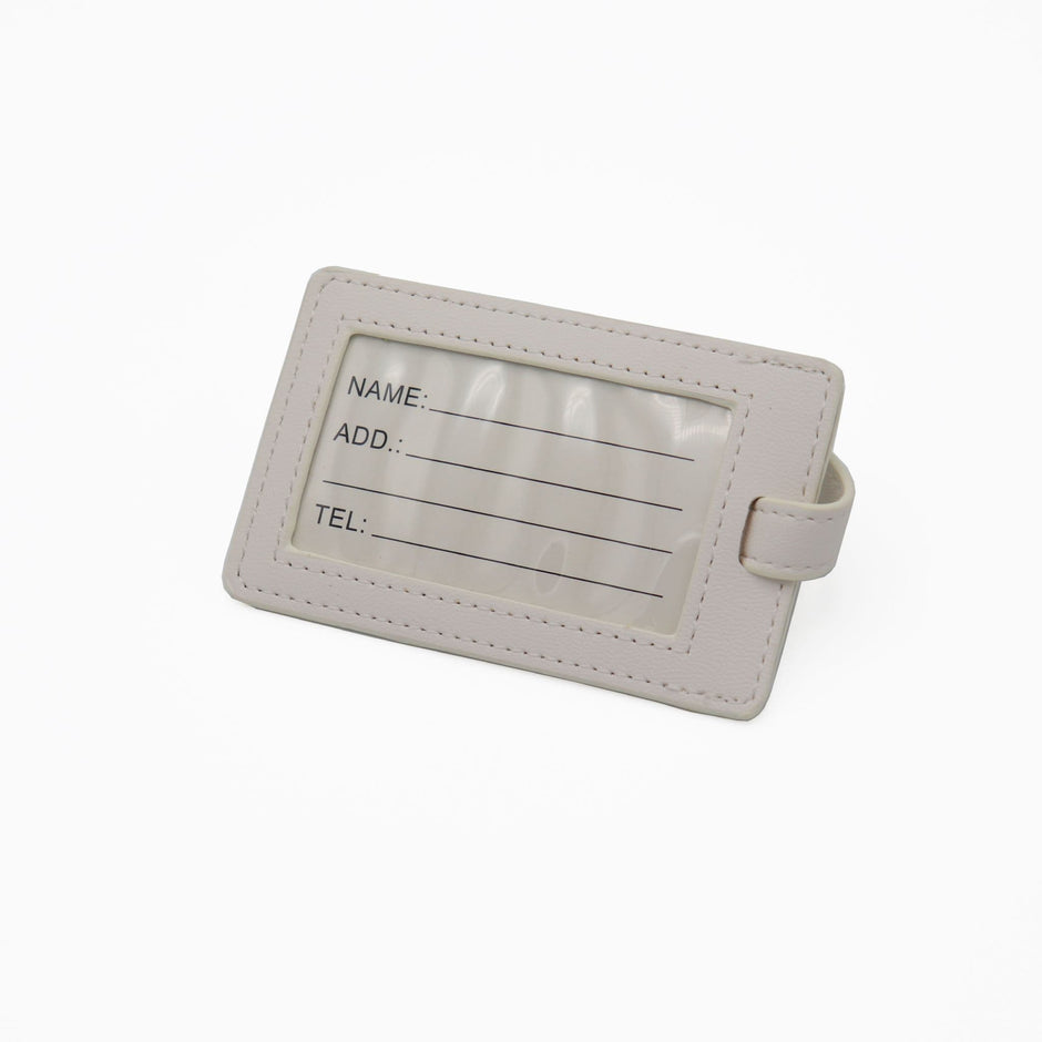 Personalised White Cricket Luggage Tag