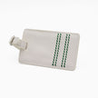 Personalised White Cricket Luggage Tag