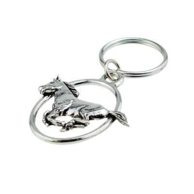 Running Horse Pewter Key Ring