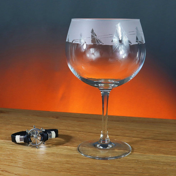 Sailing Themed Gin Balloon/ Wine Glass