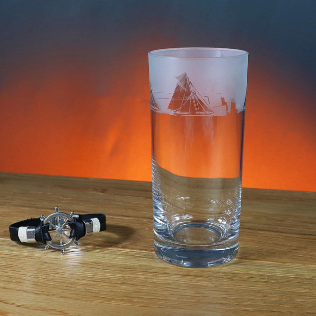 Sailing Themed Highball Tumbler Glass