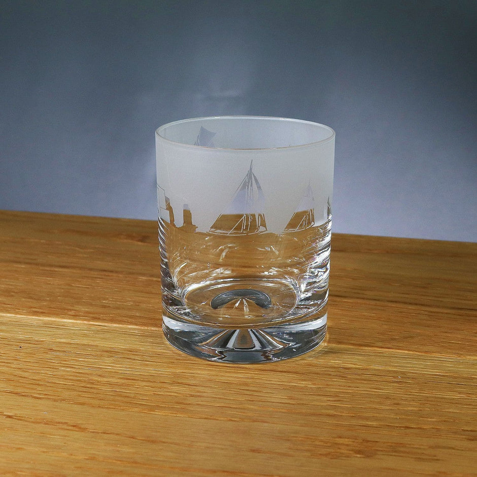 Sailing Themed Whisky Tumbler Glass