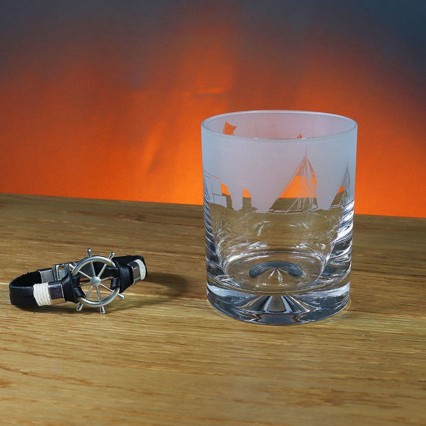 Sailing Themed Whisky Tumbler Glass
