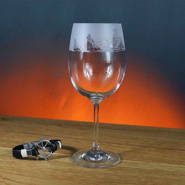 Sailing Themed Wine Glass