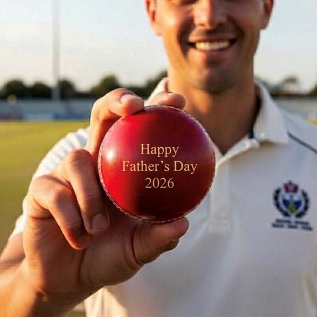Personalised Vintage Leather Cricket Ball