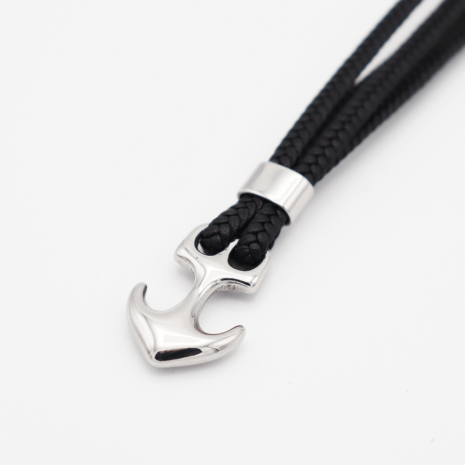 Personalised Silver Anchor Bracelet