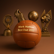 Personalised Vintage Tan Leather Football