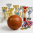 Personalised Vintage Tan Leather Football